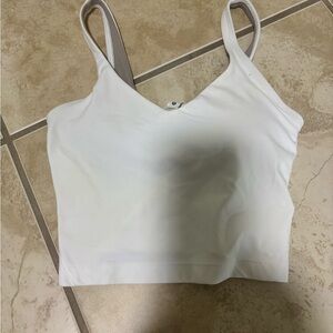 Lululemon Athletica White V-Neck Top